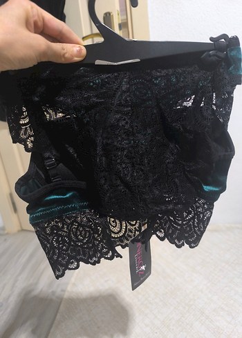 Siyah Gotik Midi Sütyen - Görsel 3