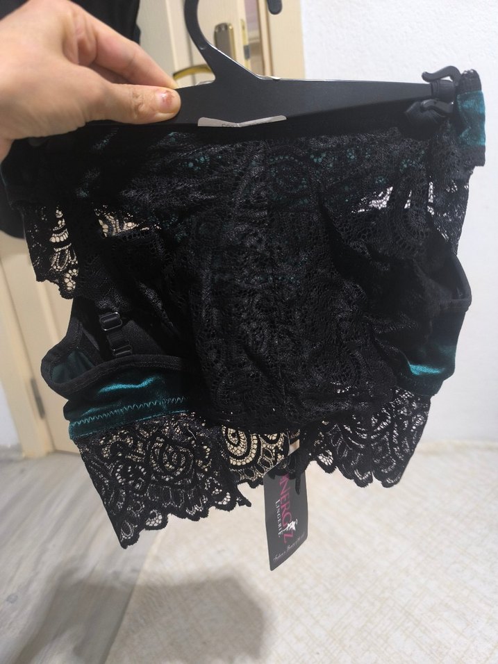 Siyah Gotik Midi Sütyen - Görsel 3