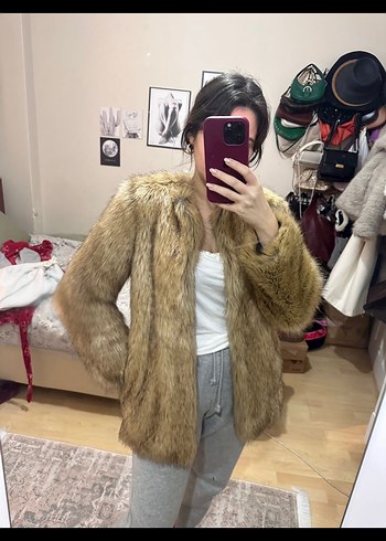 Zara Kahverengi Suni Kürk