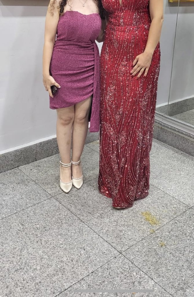 Pembe Straplez Mini Elbise - Görsel 2