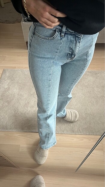 Zara İspanyol paça likralı jean