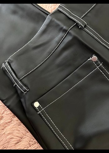 Kadın Deri pantolon - Görsel 5