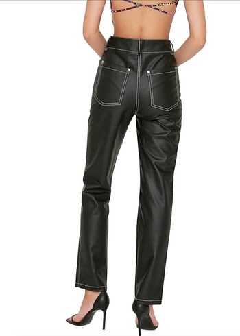 Kadın Deri pantolon - Görsel 3