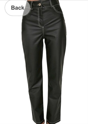 Kadın Deri pantolon - Görsel 4