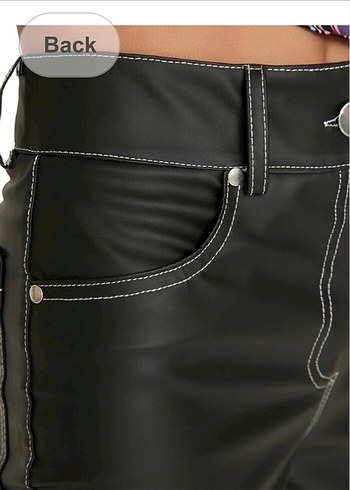 Kadın Deri pantolon - Görsel 2