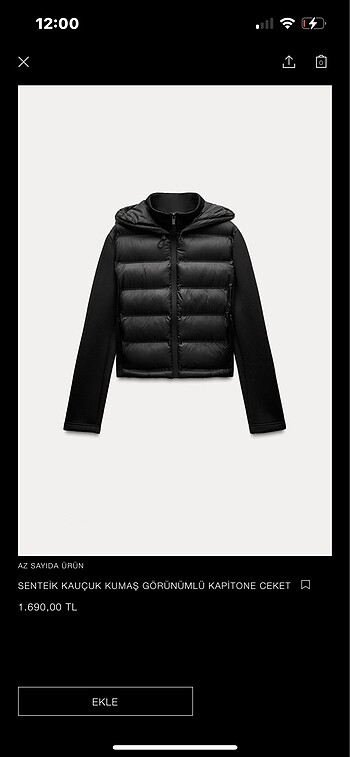 zara ceket