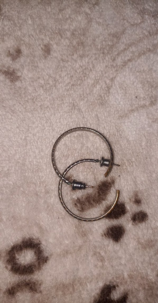 Desenli Tokalı Midi Küpeler - Görsel 2