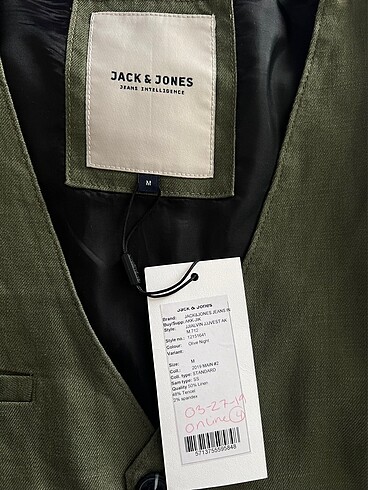 m Beden haki Renk Jack &Jones Yelek