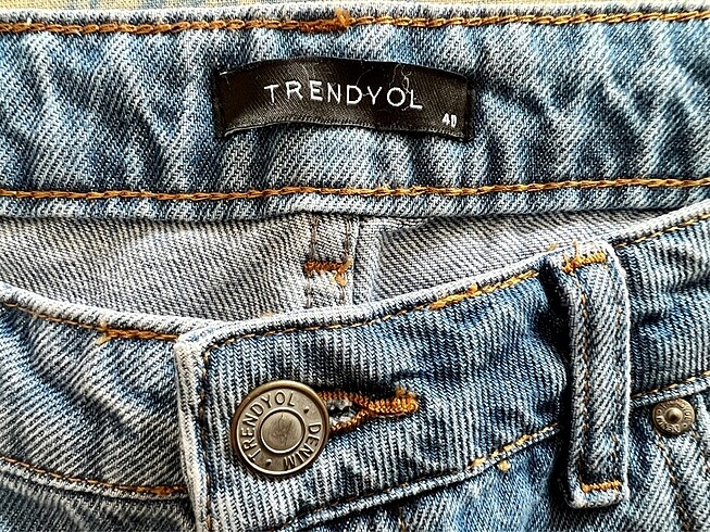 l Beden mavi Renk Yırtık Jeans Kot Pantolon