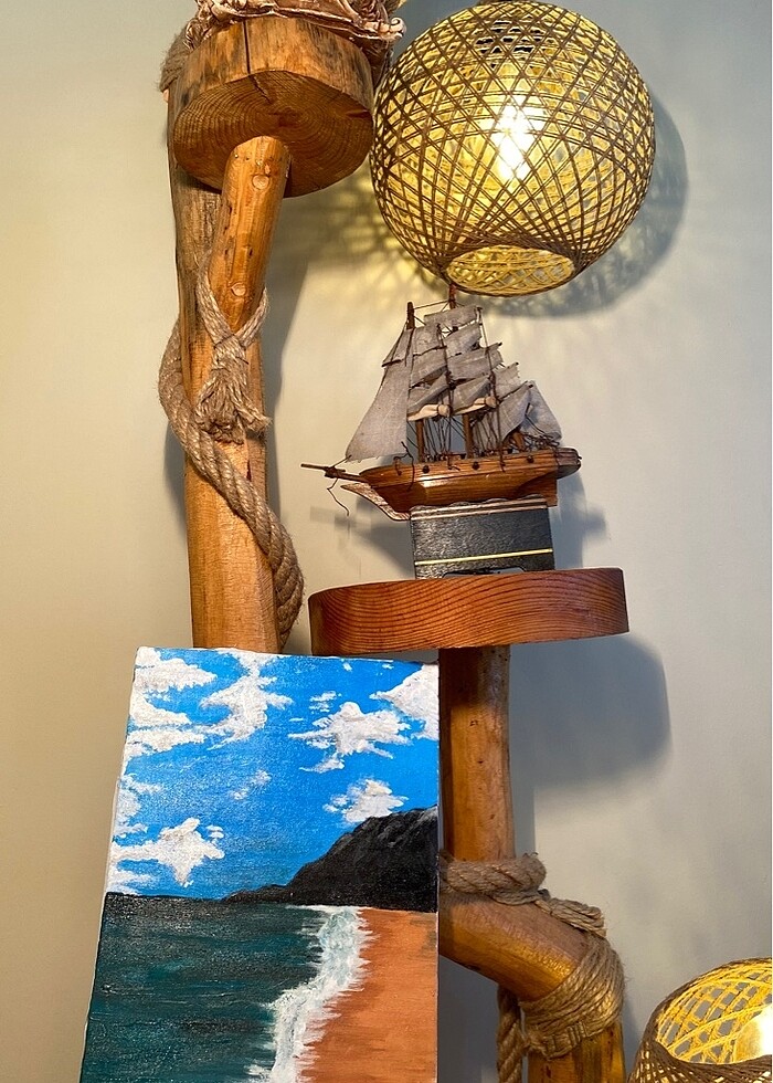 Akrilik boyalı tuval çalışması - Görsel 3