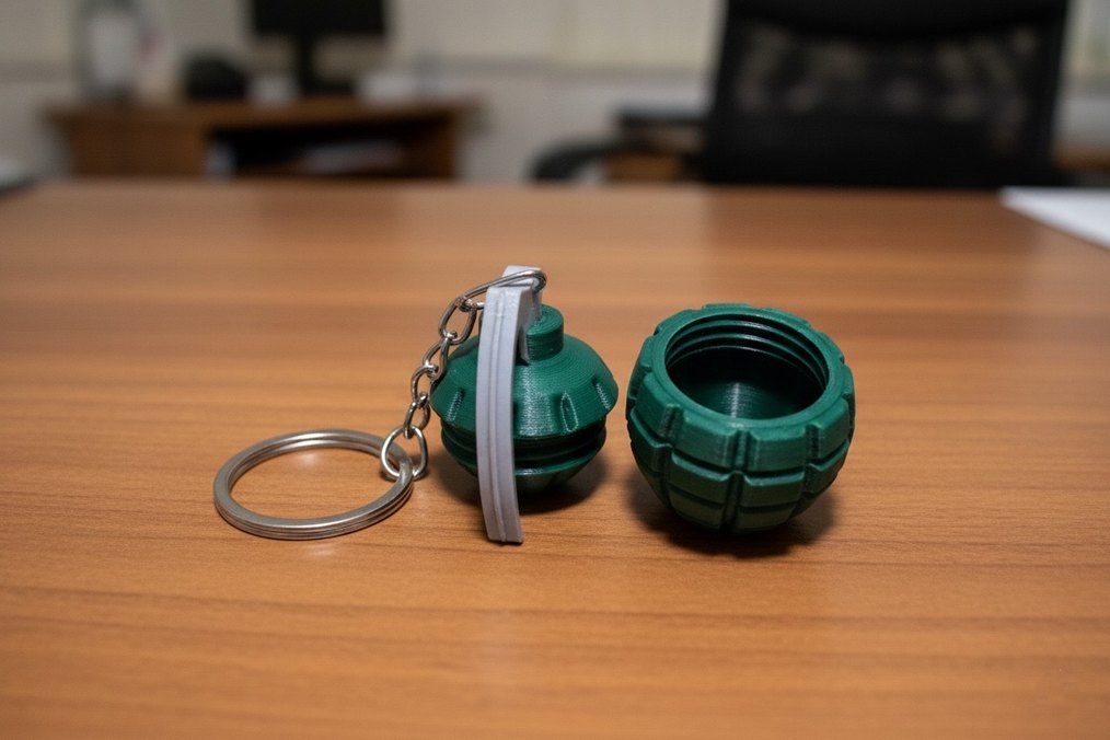 El Bombası Şeklinde Anahtarlık - Görsel 2