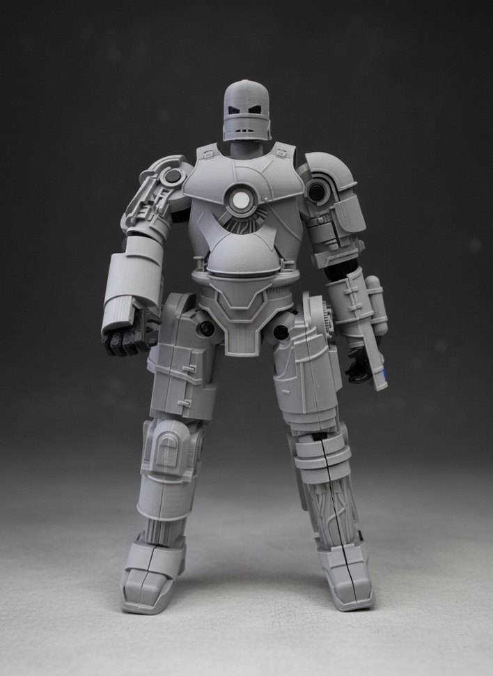 Iron Man Mark 1 Figür 23 Cm | 3D Baskı - Görsel 3