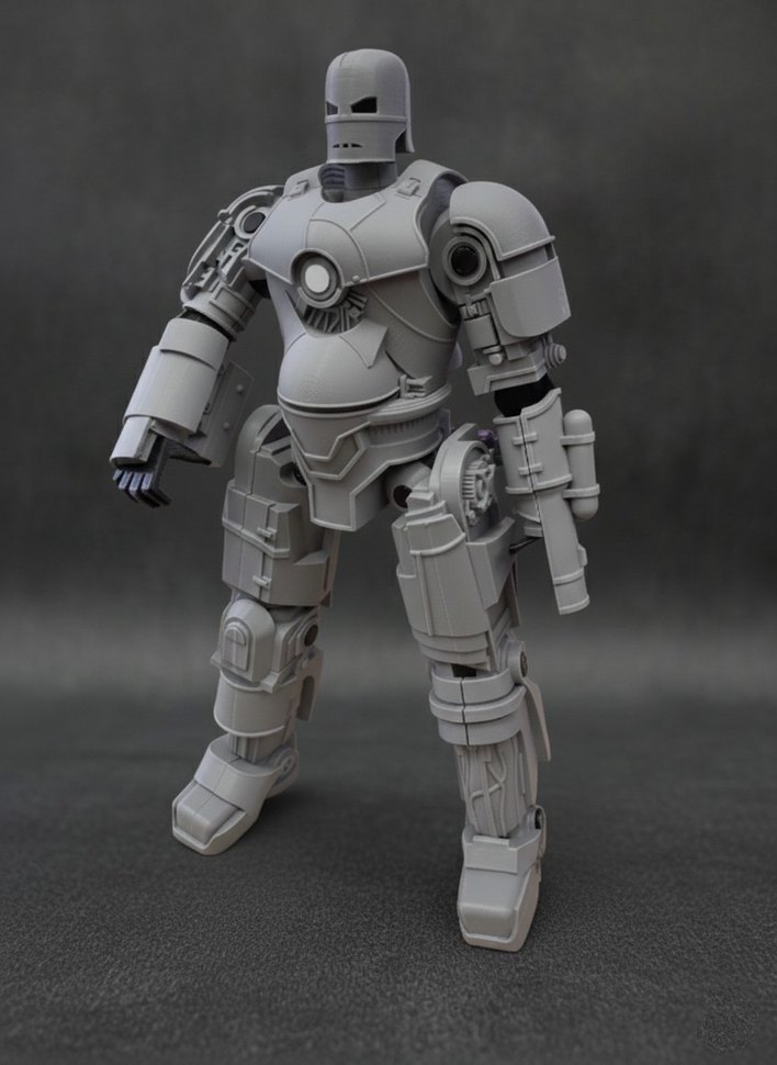 Iron Man Mark 1 Figür 23 Cm | 3D Baskı - Görsel 4