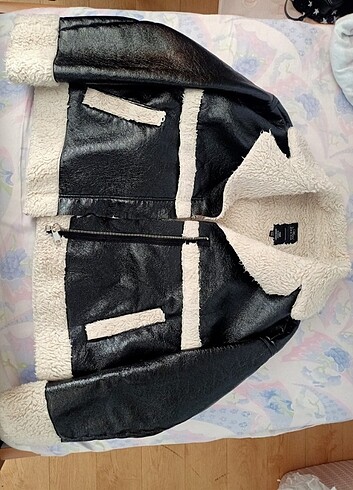 Mavi Jeans Mavi parlak deri biker mont 
