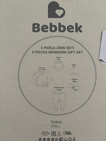 Yenidoğan Beden Hello baby bebbek 5 li hastane çıkışı