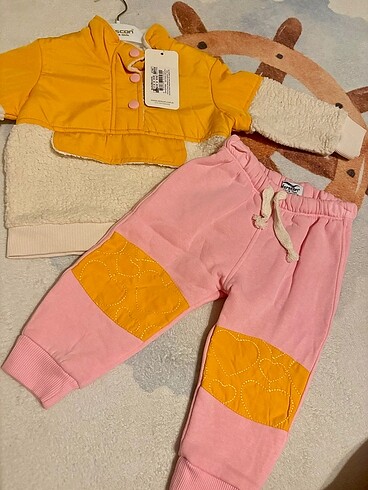 9-12 Ay Beden Hellobaby kışlık set kız çocuk
