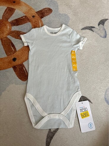 Hello baby yarım kol zıbın unisex