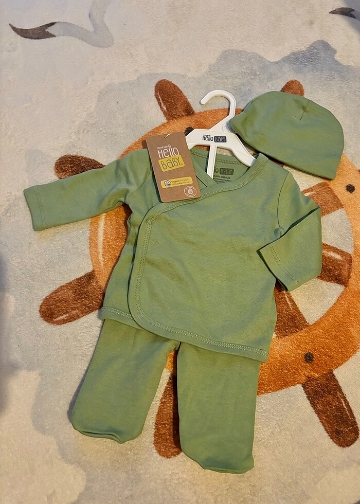 Hello baby organik pamuk set - Görsel 2