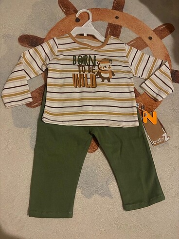 9 Ay Beden çeşitli Renk Hello baby kışlık takım