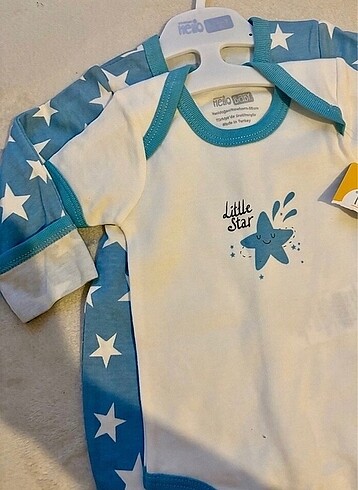 Yenidoğan Beden Hello baby tulum zıbın şapka set
