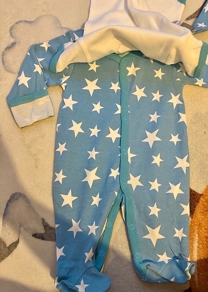 Hello baby tulum zıbın şapka set - Görsel 2