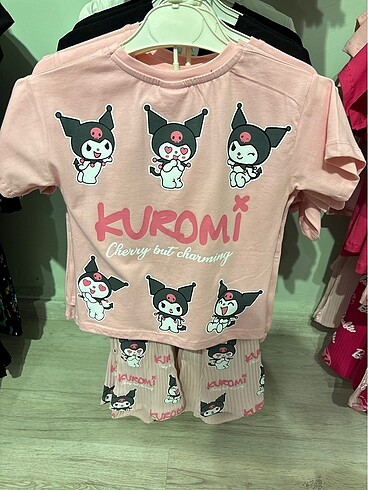 5 Yaş Beden Kuromi İspanyol paça tayt set