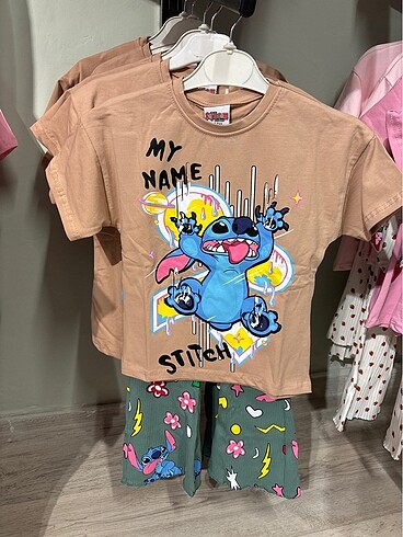 Stitch yazlık Taytlı set