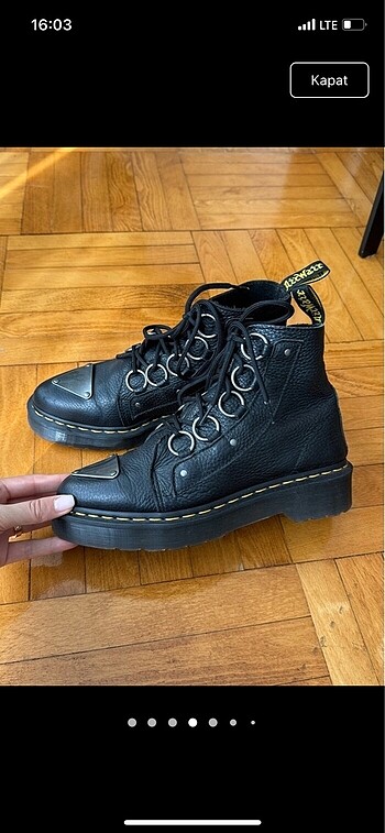 40 Beden siyah Renk Dr. Martens bot 40 numara