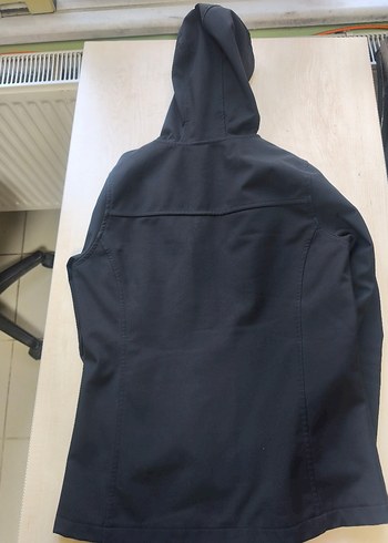 Siyah Kapüşonlu Fermuarlı  Kayak Ceketi - Görsel 5