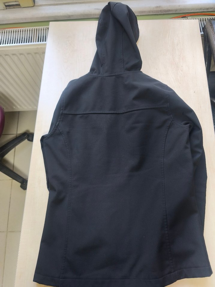 Siyah Kapüşonlu Fermuarlı  Kayak Ceketi - Görsel 5