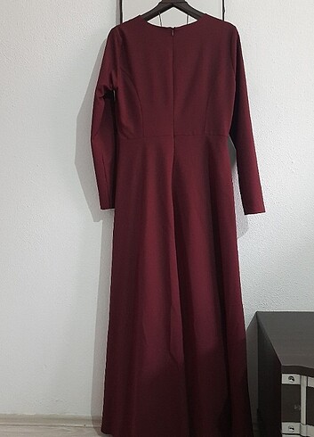 40 Beden bordo Renk Elbise