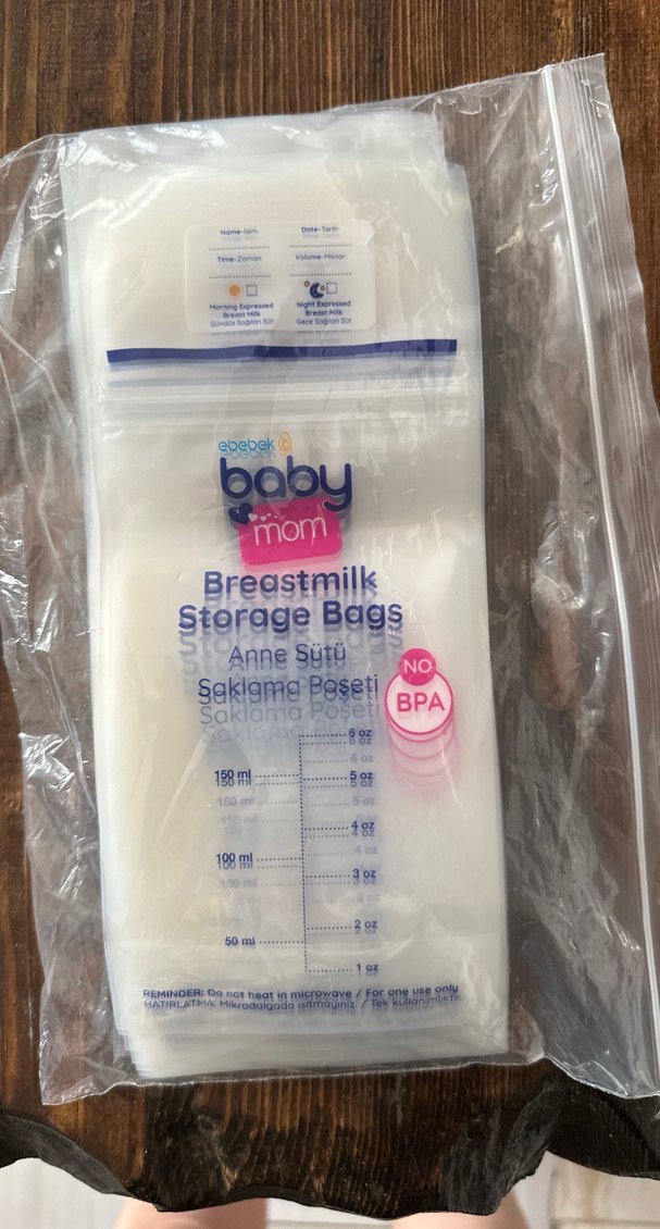 Bebek Anne Sütü Saklama Poşeti 50ml  43 adet - Görsel 2