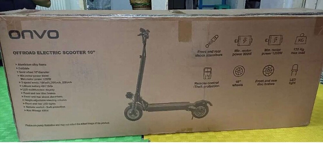 Fisher Price ONVO KİCKSCOOTER KAPALI KUTU SIFIR