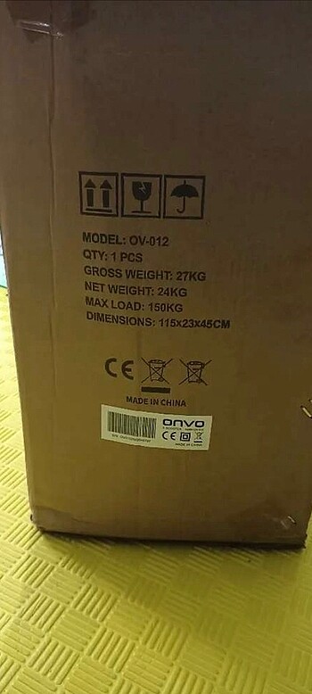 Beden siyah Renk ONVO KİCKSCOOTER KAPALI KUTU SIFIR