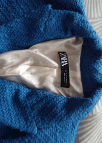 Mavi Düğmeli Uzun ceket - Görsel 2