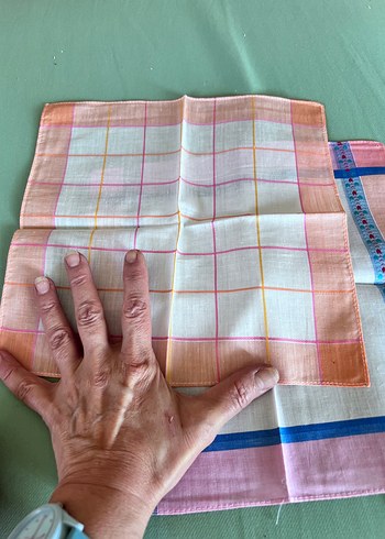 Beden çeşitli Renk Vintage kumaş mendiller