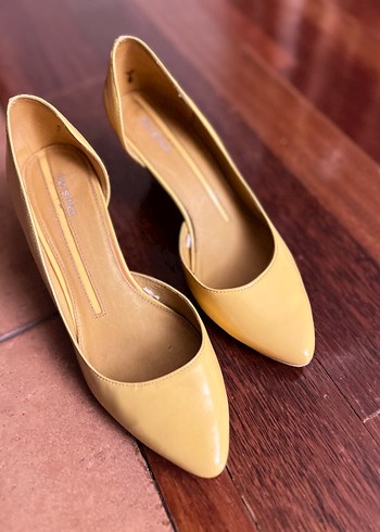 38 Beden sarı Renk Sarı Rugan vintage Stiletto