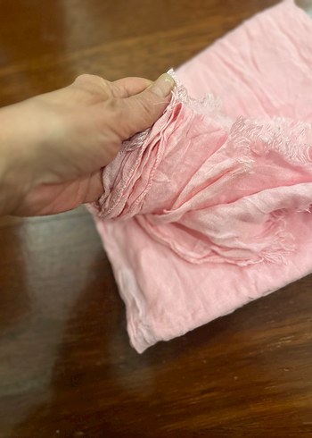 Pembe fular şal - Görsel 8