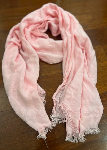 Pembe fular şal - Görsel 2