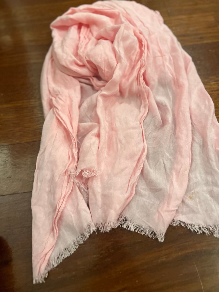 Pembe fular şal - Görsel 4