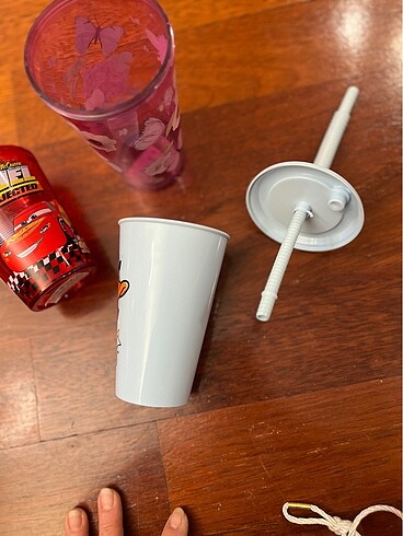Beden Plastik Pipetli bardak