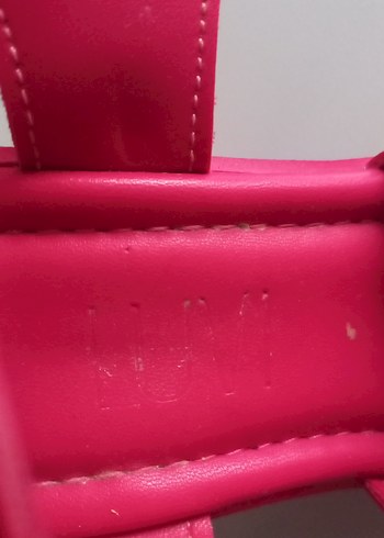 Pembe Tokalı Platform Topuklu Kadın Sandalet - Görsel 3