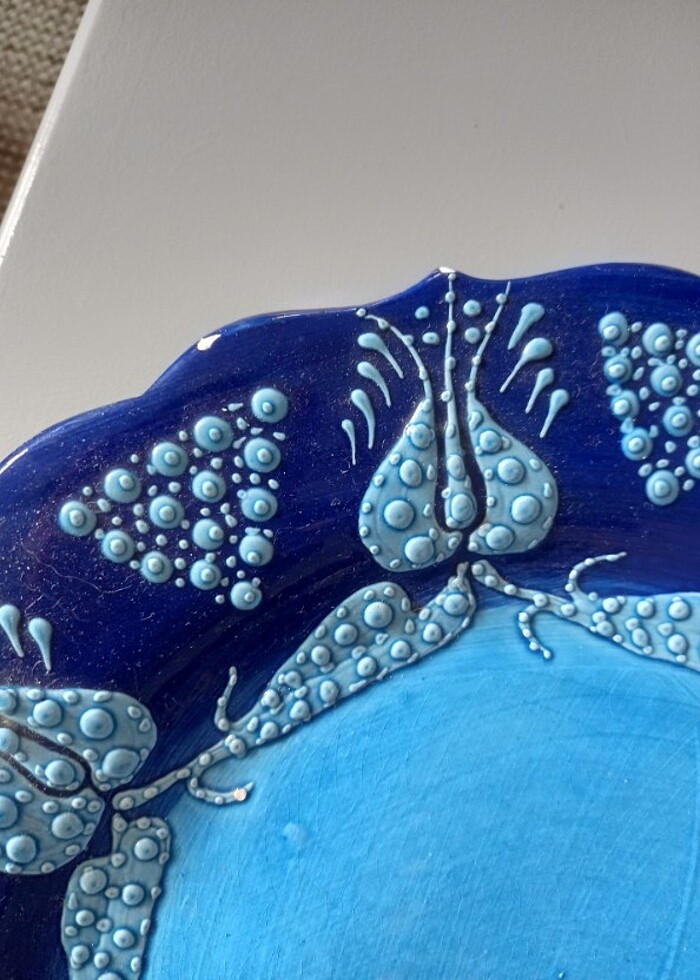 Seramik cini tabak - Görsel 3