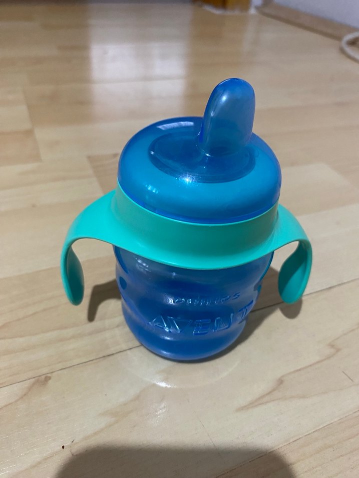 Mavi Bebek Biberonu Kulplu - Görsel 2