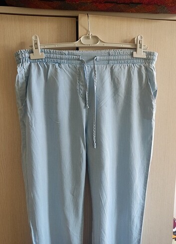 40 Beden mavi Renk Kot görünümlü pantolon 