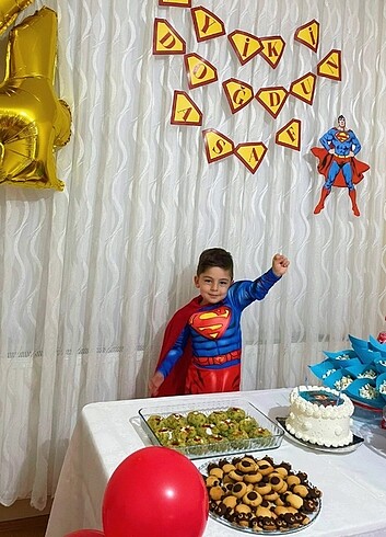 4 Yaş Beden Süperman kostüm