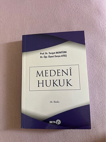 medeni hukuk kitap