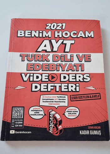 Benim Hocam 2021 AYT Türk Dili ve Edebiyatı Defteri