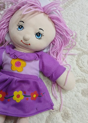 Beden Renk Mor Çiçek Desenli Bebek Oyuncak