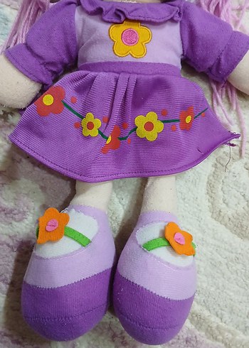 Diğer Mor Çiçek Desenli Bebek Oyuncak